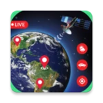 Logo of Live Earth Map and Navigation android Application 